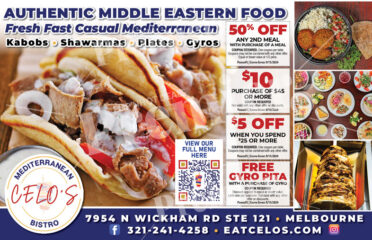 Celos Mediterranean Bistro Coupons